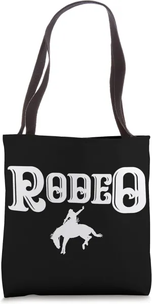 Rodeo Cowboy Wild West Horseman Ranch Boots Saddle Lasso Tote Bag