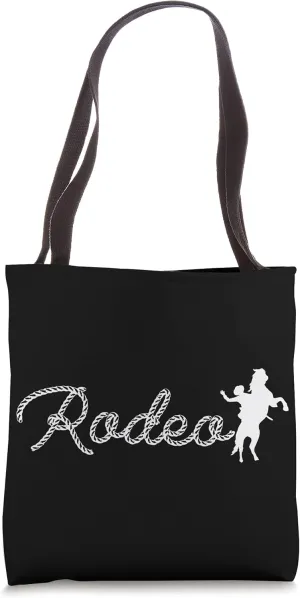 Rodeo Cowboy Wild West Horseman Ranch Lasso Boots Saddle Tote Bag