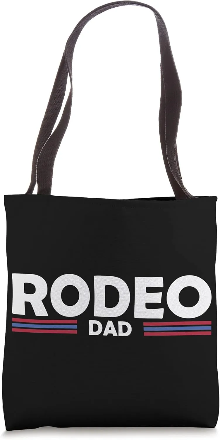 Rodeo Dad Cowboy Horseman Wild West Ranch Boots Saddle Tote Bag