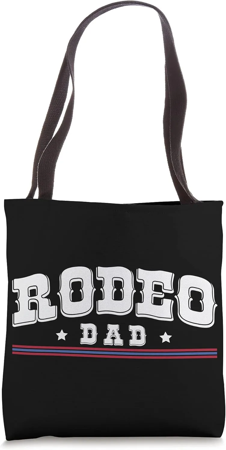 Rodeo Dad Cowboy Wild West Horseman Ranch Boots Saddle Tote Bag
