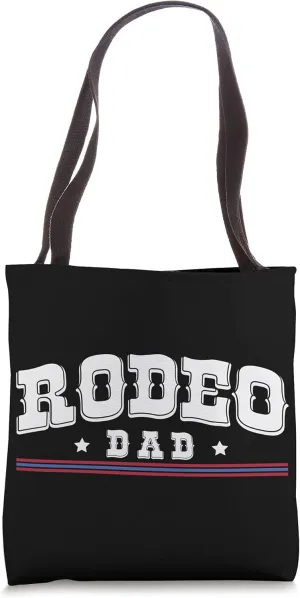 Rodeo Dad Cowboy Wild West Horseman Ranch Boots Saddle Tote Bag