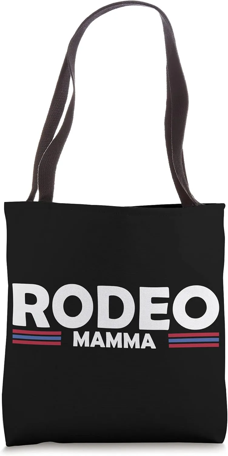 Rodeo Mom Cowgirl Wild West Horsewoman Ranch Boots Saddle Tote Bag