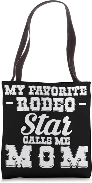 Rodeo Mom Cowgirl Wild West Horsewoman Ranch Boots Saddle Tote Bag
