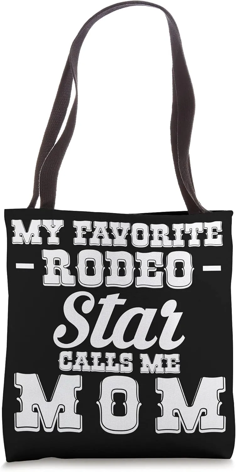 Rodeo Mom Cowgirl Wild West Horsewoman Ranch Boots Saddle Tote Bag