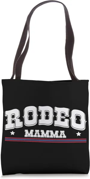 Rodeo Mom Cowgirl Wild West Saddle Horsewoman Ranch Boots Tote Bag