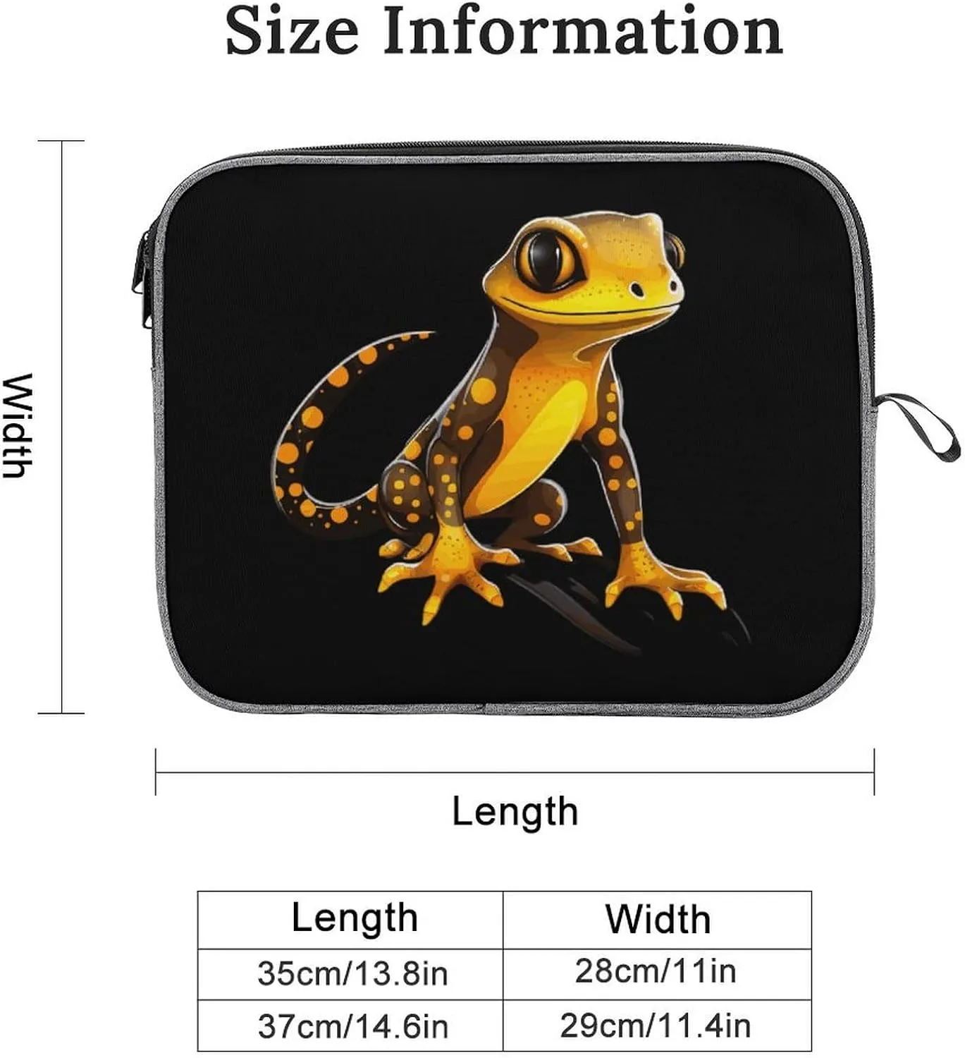 Salamander Lizard Laptop Case Notebook Case Laptop Sleeve Bag Computer Bag Briefcase Carrying Cover 14inch