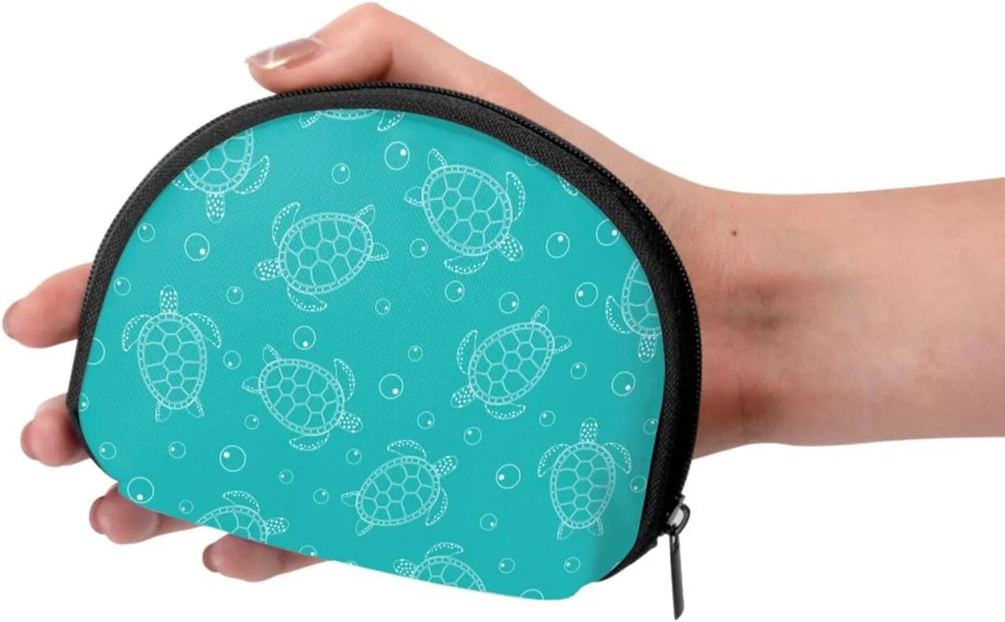 Sea Turtle Coin Purse Mini Wallet Change Pouch Key Holder Zipper Small Cosmetic Makeup Storage Bags