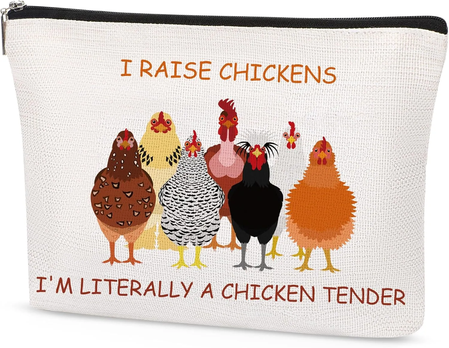SEAOYOAZO Chicken Makeup Bag Funny Farm Chicken Lovers Gifts Cosmetic Pouch Bags Zipper Travel Toiletry Bags for Women Besties