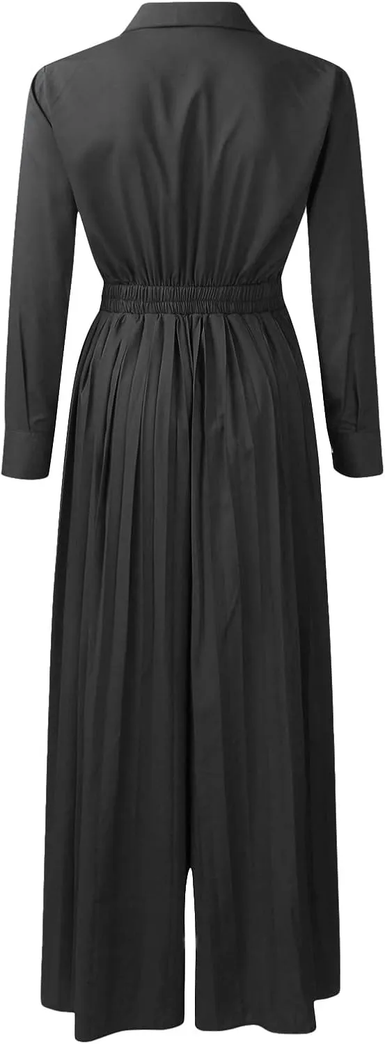 Sexy Jumpsuits for Women Dressy Elegant V Neck Jumper Plus Size Formal Wedding Guest Cocktail Party Romper