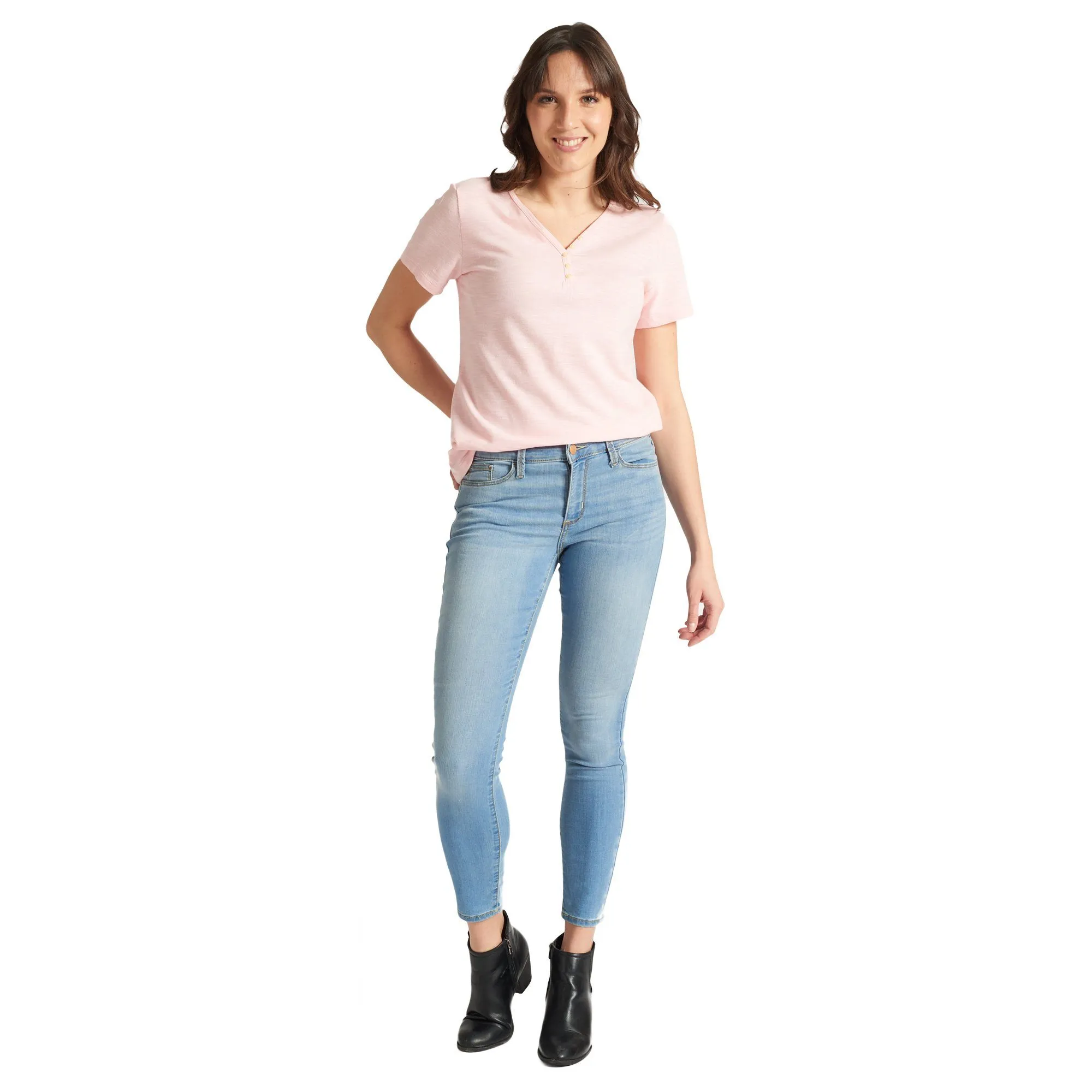 Shaping Ankle Jeans - Light Blue
