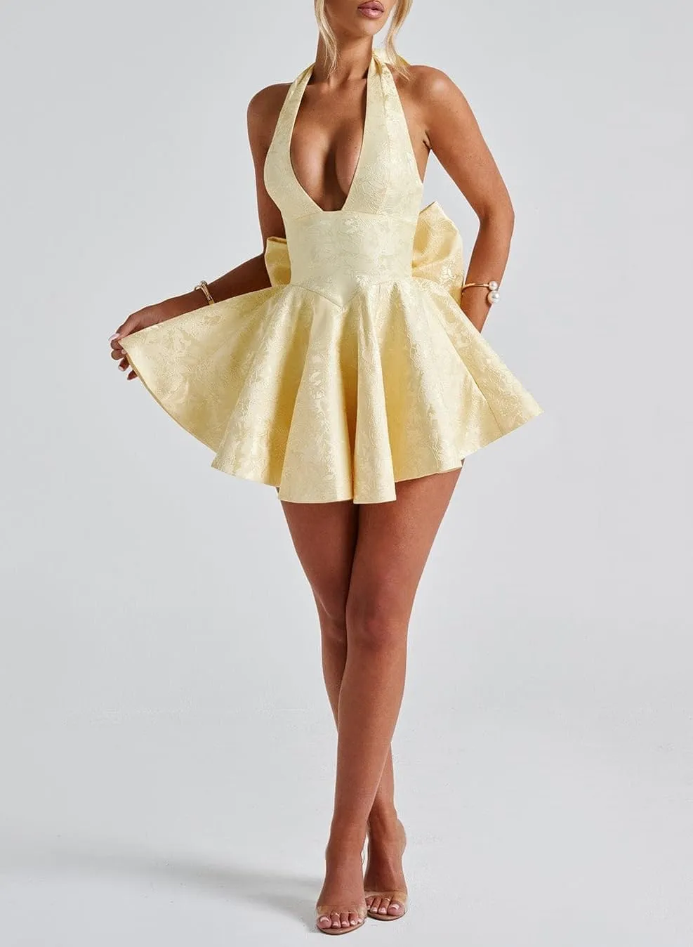 Short Graduation Dress for Women Y2k Summer Spaghetti Strap Coquette Corset Dress Backless Flowy Mini Dresses