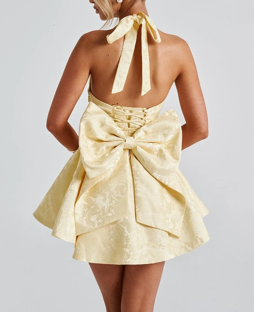 Short Graduation Dress for Women Y2k Summer Spaghetti Strap Coquette Corset Dress Backless Flowy Mini Dresses