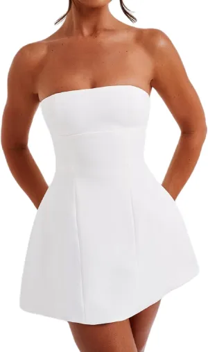 Short Graduation Dress for Women Y2k Summer Spaghetti Strap Coquette Corset Dress Backless Flowy Mini Dresses