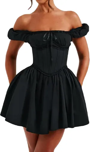 Short Graduation Dress for Women Y2k Summer Spaghetti Strap Coquette Corset Dress Backless Flowy Mini Dresses