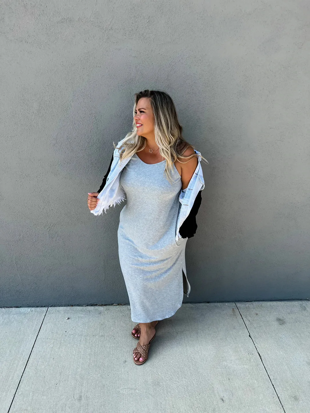 Sound of Sunshine Dress - Grey