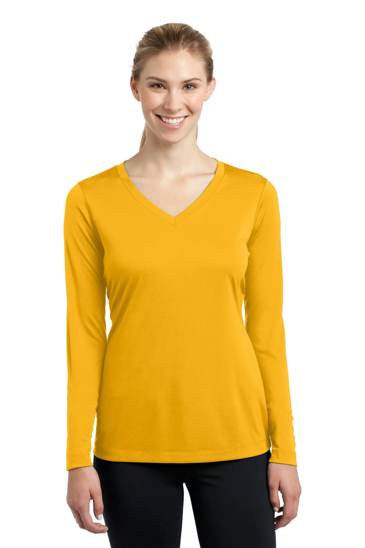 Sport-Tek® Ladies Long Sleeve PosiCharge® Competitor™ V-Neck Tee. LST353LS