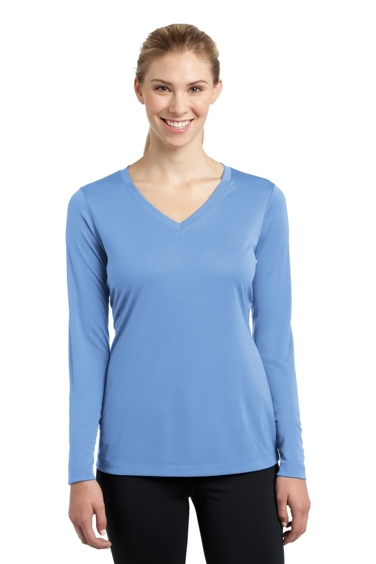 Sport-Tek® Ladies Long Sleeve PosiCharge® Competitor™ V-Neck Tee. LST353LS