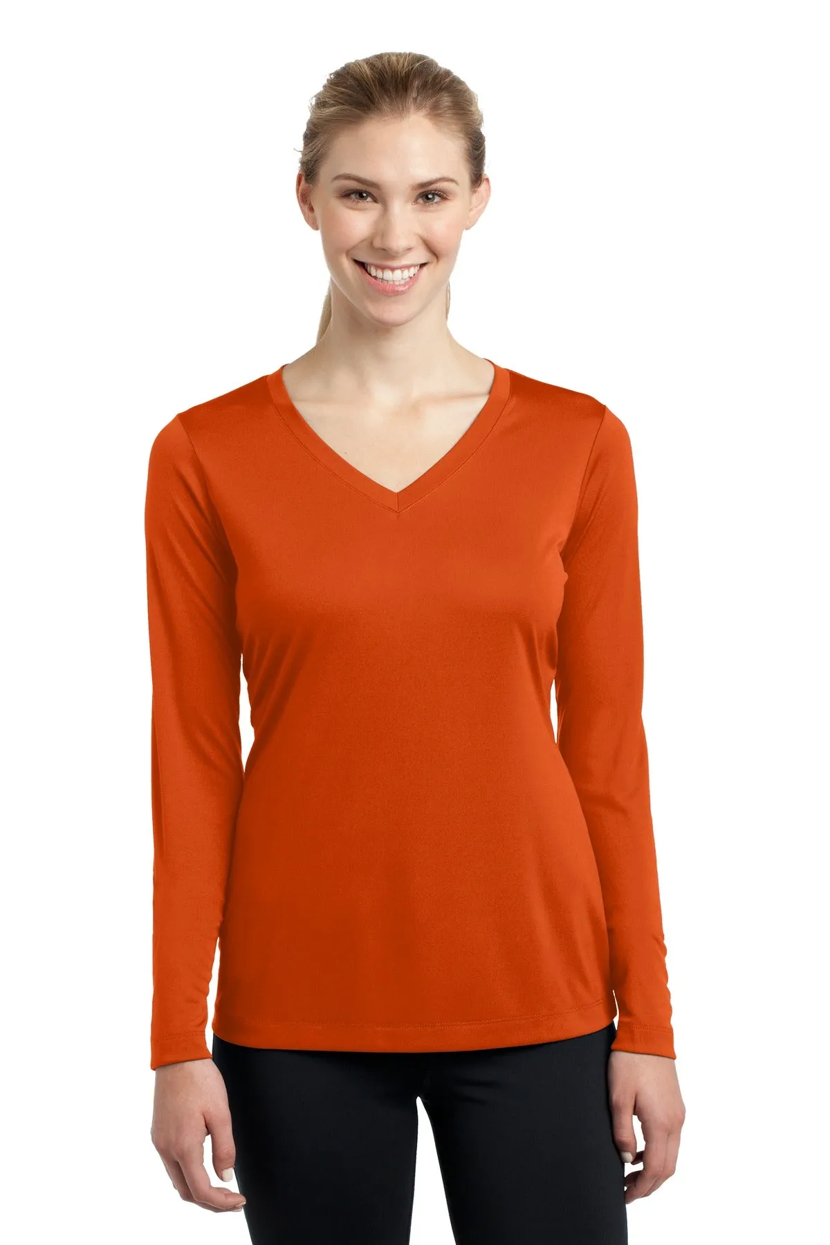 Sport-Tek® Ladies Long Sleeve PosiCharge® Competitor™ V-Neck Tee. LST353LS