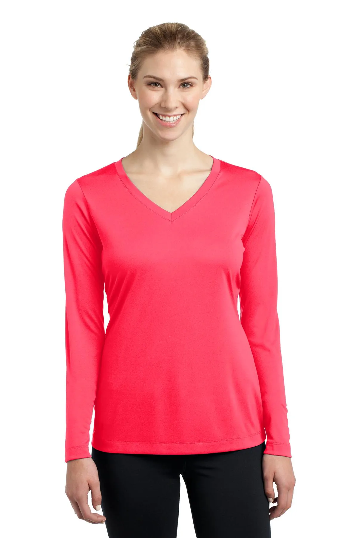 Sport-Tek® Ladies Long Sleeve PosiCharge® Competitor™ V-Neck Tee. LST353LS