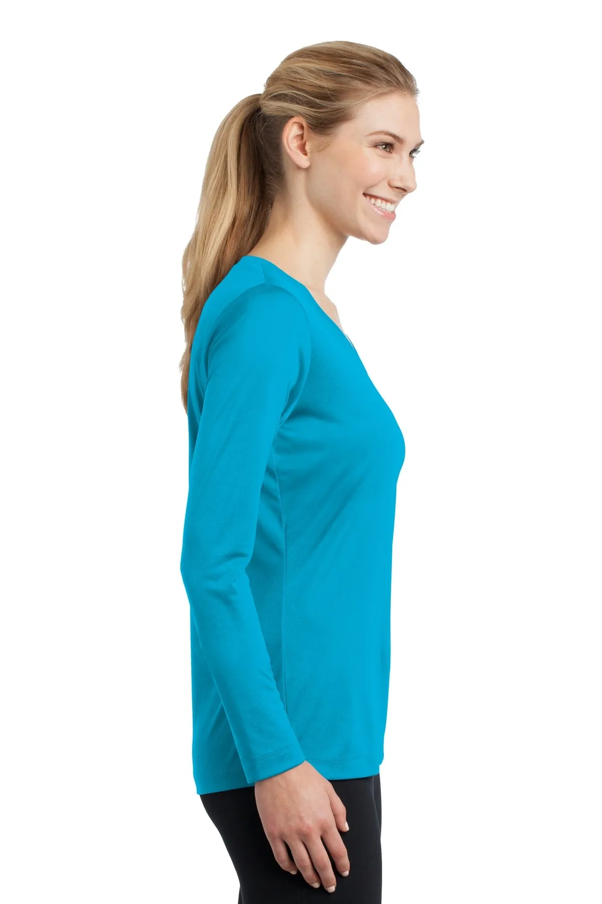 Sport-Tek® Ladies Long Sleeve PosiCharge® Competitor™ V-Neck Tee. LST353LS