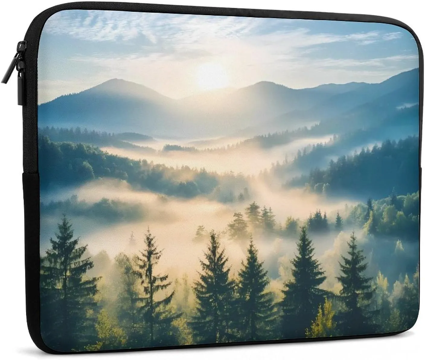 Sunrise Misty Forests Laptop Case Sleeve Bag 12inch Durable Shockproof Protective Computer Carrying Cover Briefcase
