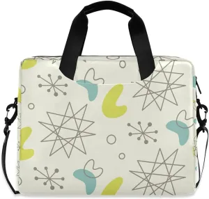 susiyo 1950S Vintage Style Laptop Bag 15.7 inch Briefcases for Adults Shoulder Carrying Case for Office Travel