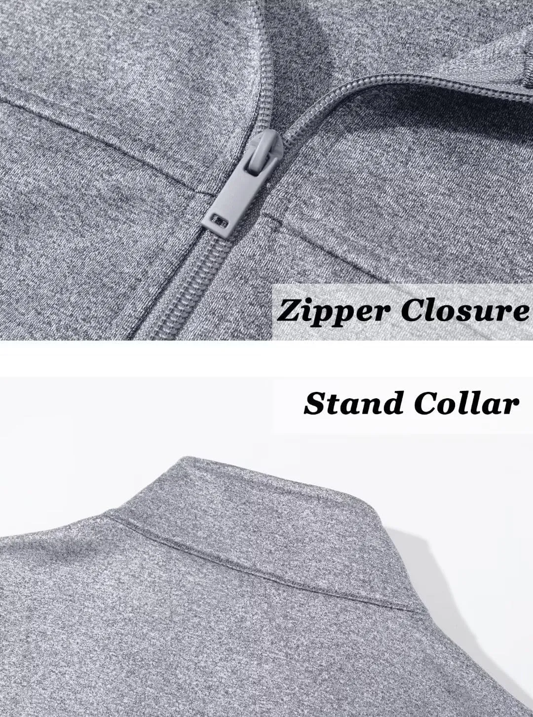 TACVASEN Men's Fleece Lined Track Athletic Jackets Lightweight Full Zip Collar Casual Coats for Running with Pockets