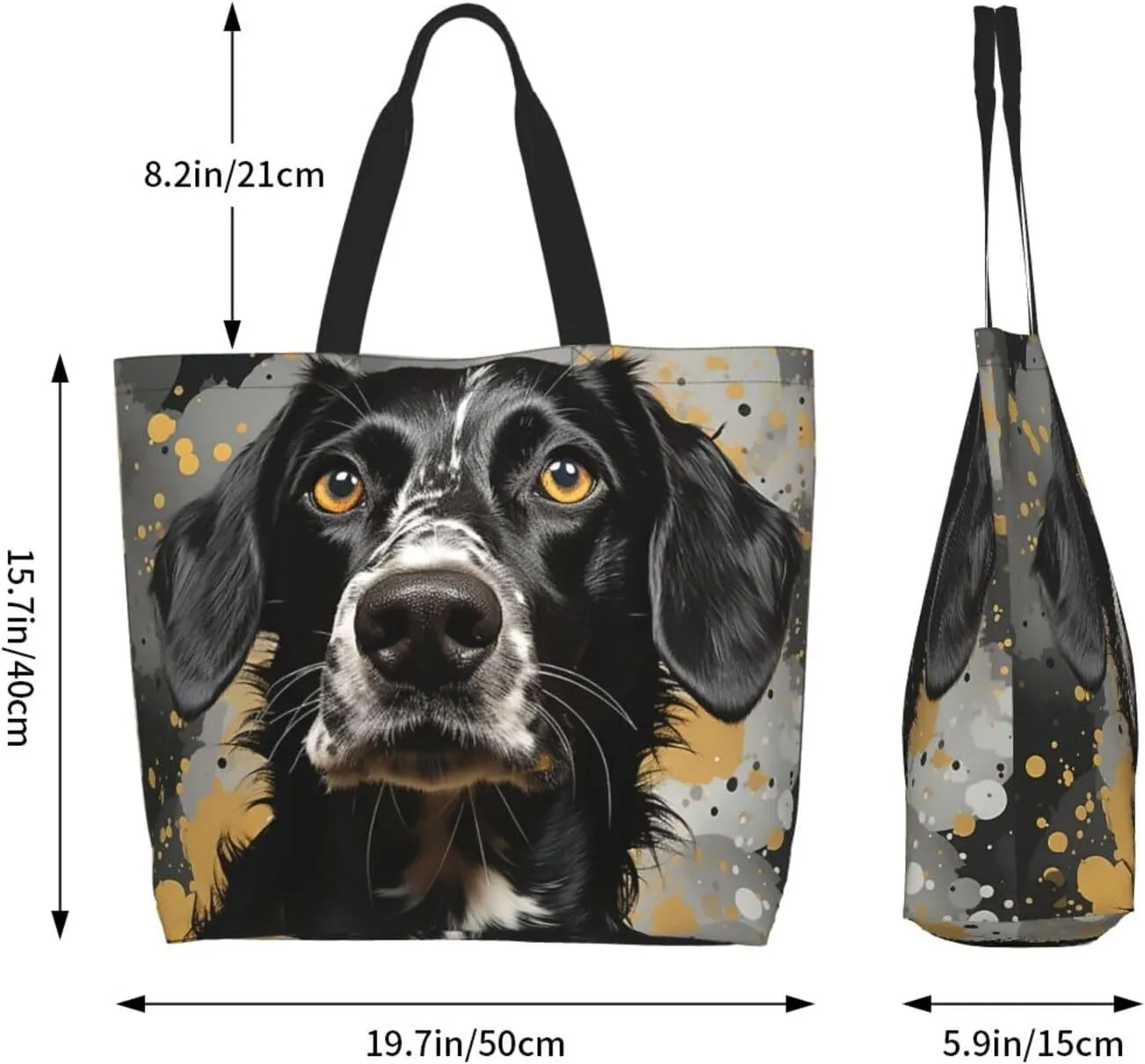 Tote Bag for Women Reusable Grocery Bag Shopping Bag Purple and Pattern Tote Bags Handbag Foldable Shoulder Bag