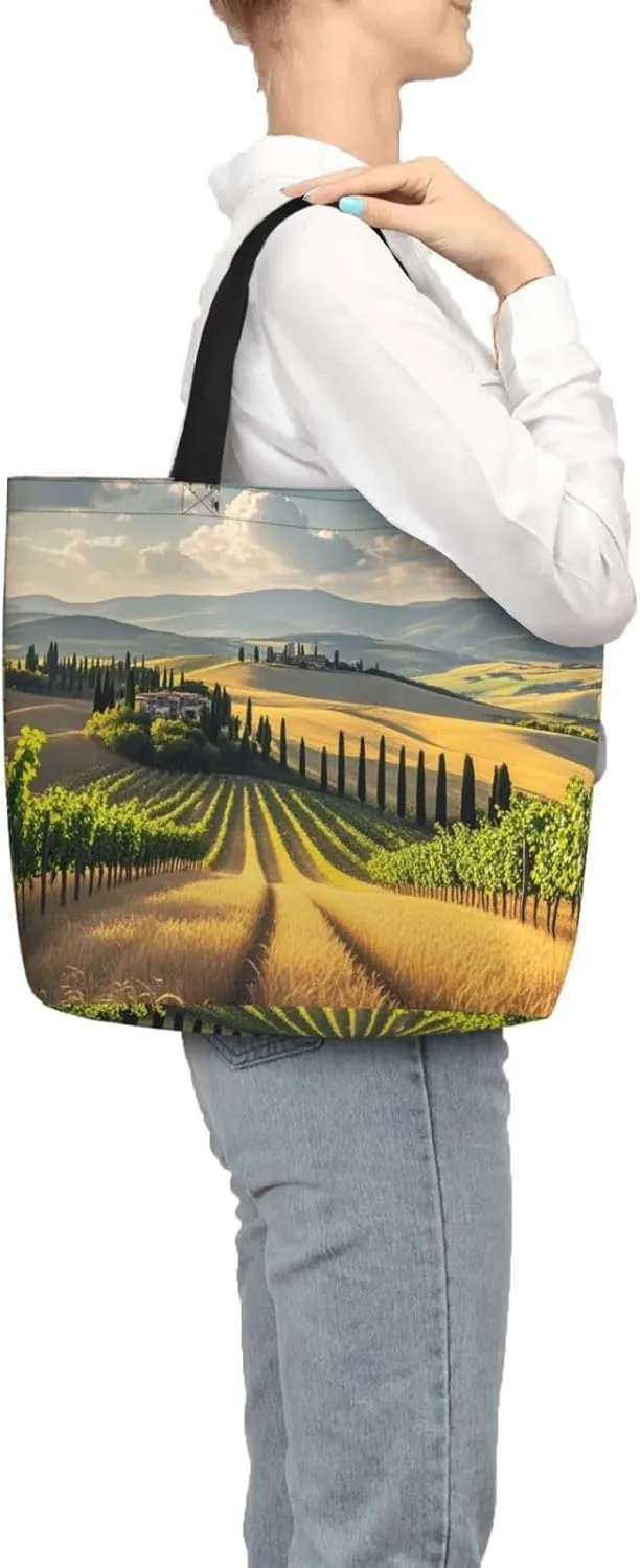 Tote Bag Large Capacity Grocery Bag With Zipper Ocean Sea Animal Shark Shopping Bag Shoulder Bag for Women
