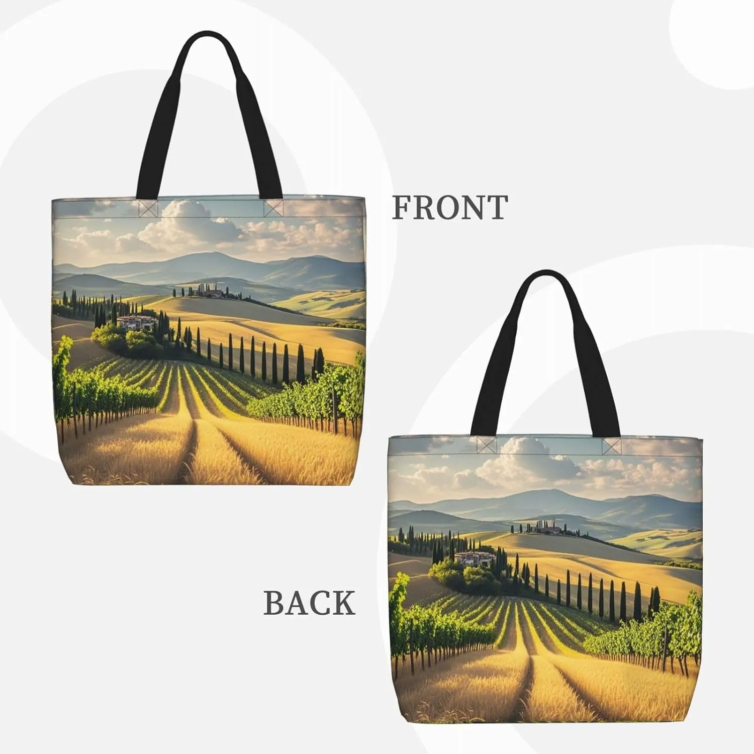 Tote Bag Large Capacity Grocery Bag With Zipper Ocean Sea Animal Shark Shopping Bag Shoulder Bag for Women