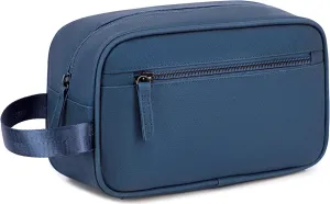 Travel Toiletry Bag for Men, PU Leather Toiletries Dopp Fit, Water Resistant Shaving Bags,Small Bathroom Hygiene Organizer Pouch, Gift For Mens Women Traveling Accessories