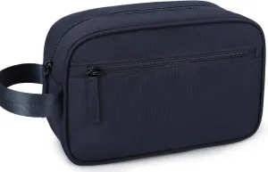 Travel Toiletry Bag for Men Women,Toiletries Dopp Fit, Water Resistant Shaving Bags,Small Bathroom Hygiene Organizer Pouch (Oxford-navy blue)