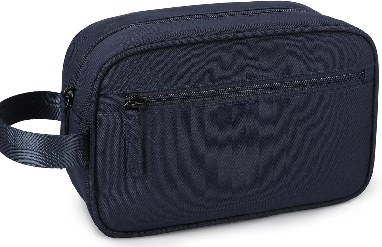 Travel Toiletry Bag for Men Women,Toiletries Dopp Fit, Water Resistant Shaving Bags,Small Bathroom Hygiene Organizer Pouch (Oxford-navy blue)