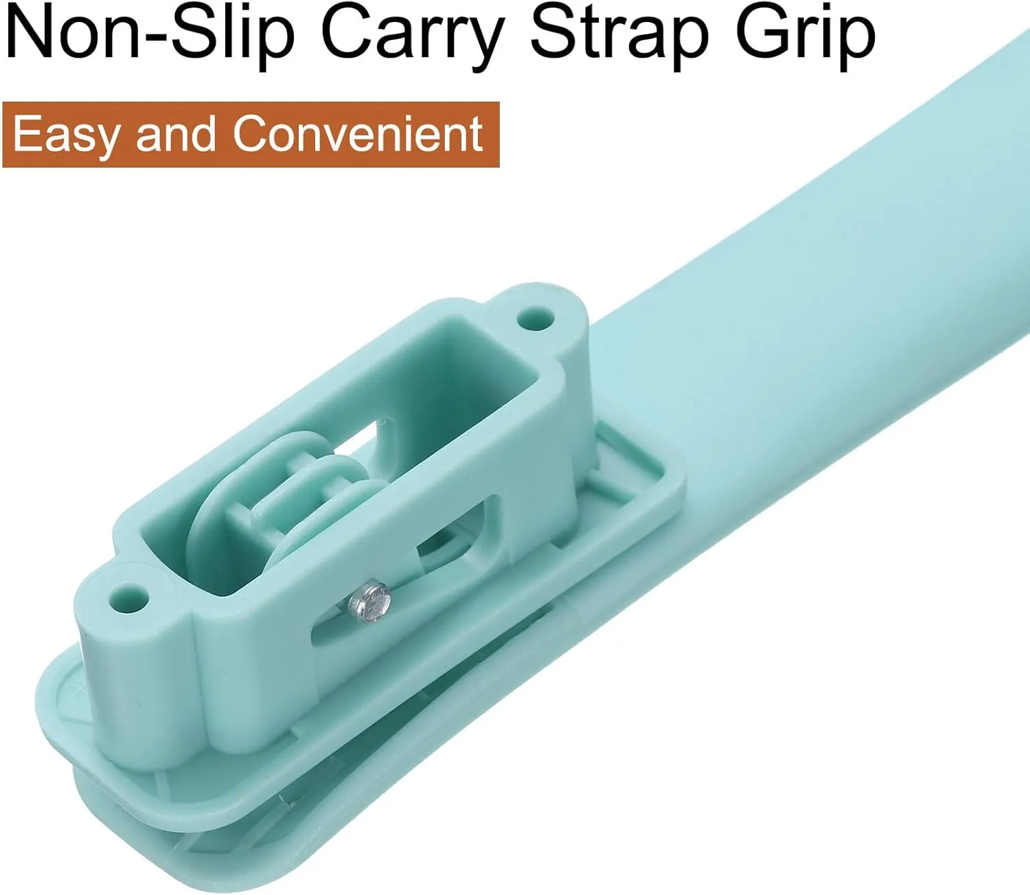 uxcell Luggage Handle Replacement 8.5 Inch Suitcase Handle Carry Strap Plastic Pull Handle Grip Luggage Replacement Parts with Screws for Suitcase Box Luggage Case, Light Blue