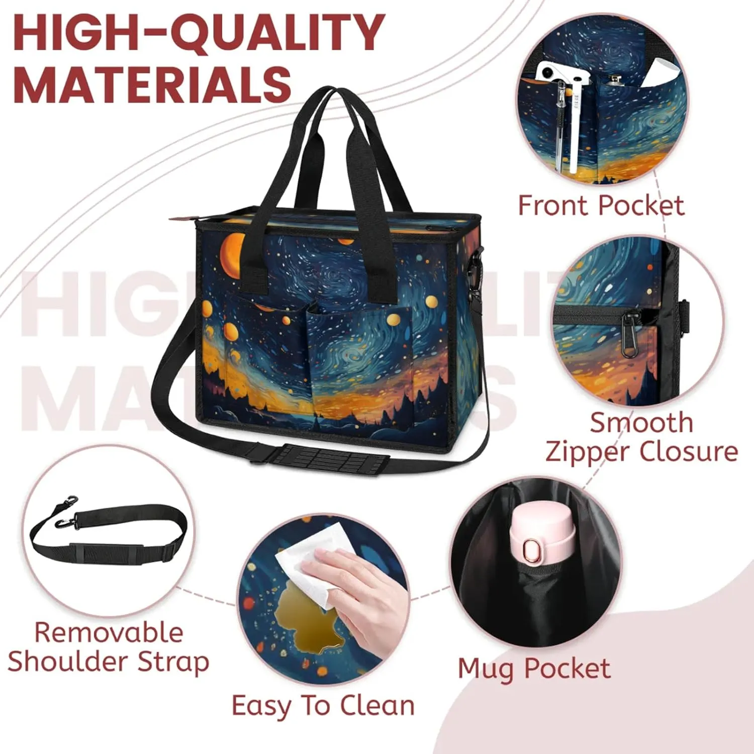 Women Fashion Tote Bag Wallet Shoulder Bags Set 3PCS Top Handle Satchel Purse Large Zippered Handbag Daily Use