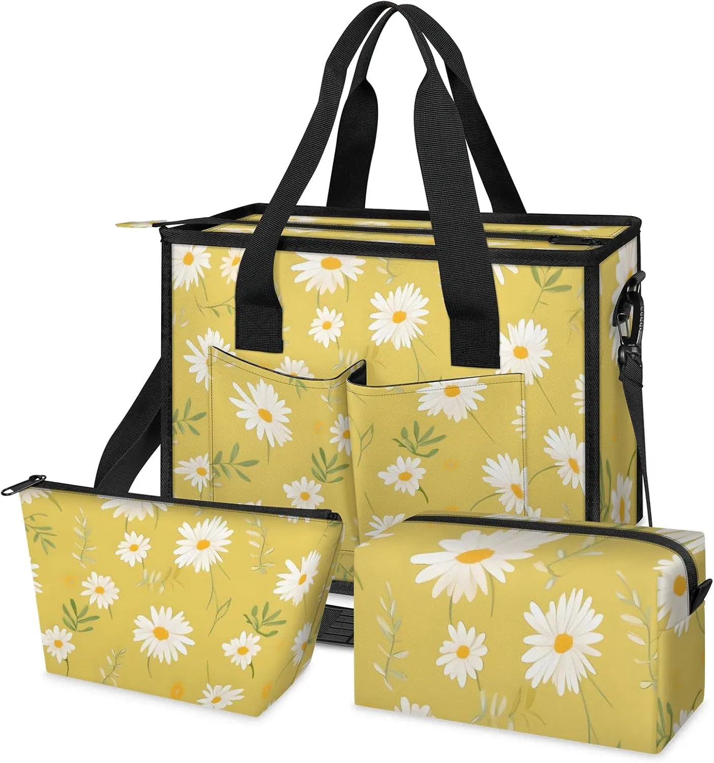 Women Fashion Tote Bag Wallet Shoulder Bags Set 3PCS Top Handle Satchel Purse Large Zippered Handbag Daily Use