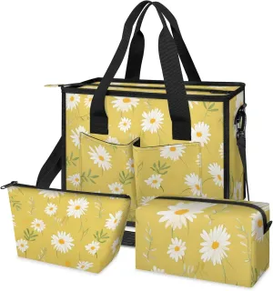 Women Fashion Tote Bag Wallet Shoulder Bags Set 3PCS Top Handle Satchel Purse Large Zippered Handbag Daily Use