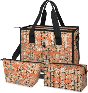 Women Fashion Tote Bag Wallet Shoulder Bags Set 3PCS Top Handle Satchel Purse Large Zippered Handbag Daily Use