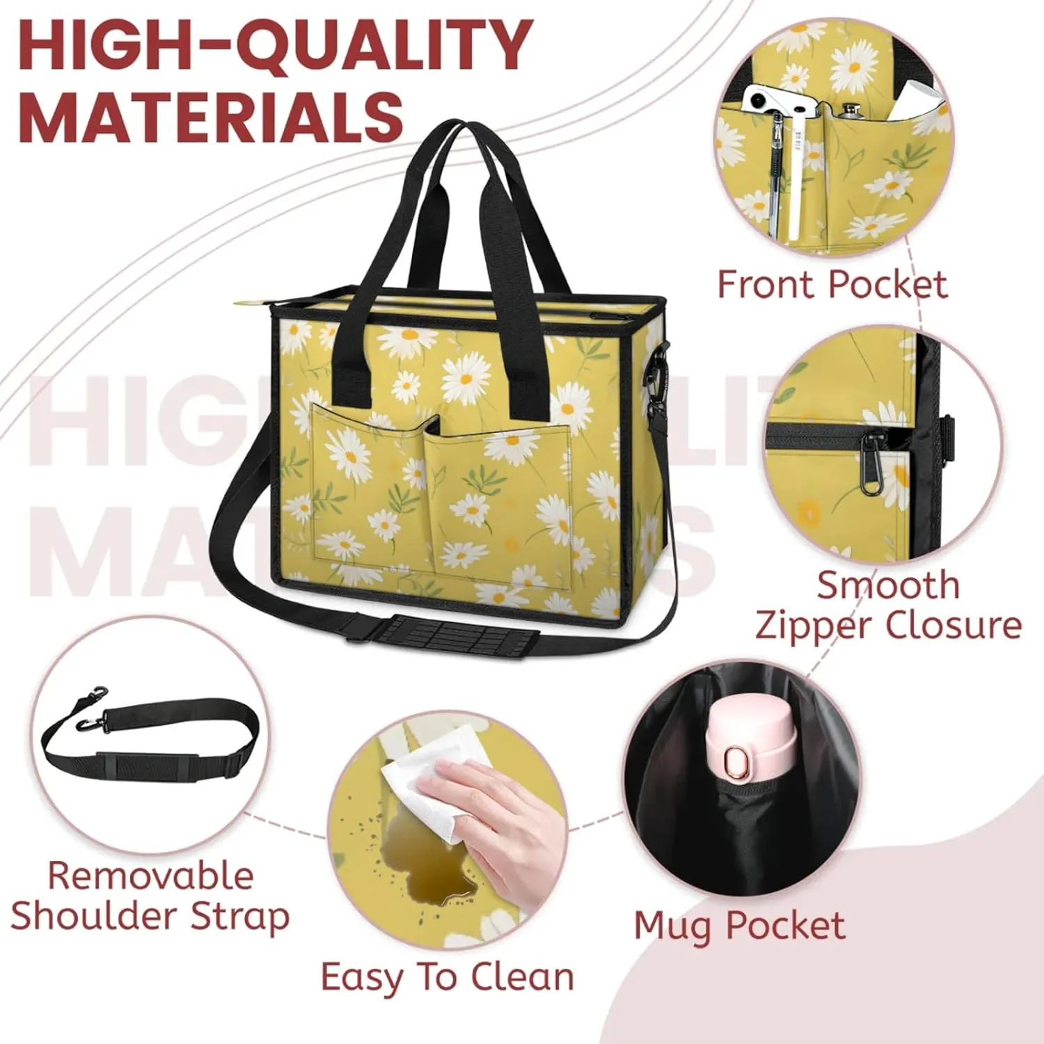Women Fashion Tote Bag Wallet Shoulder Bags Set 3PCS Top Handle Satchel Purse Large Zippered Handbag Daily Use