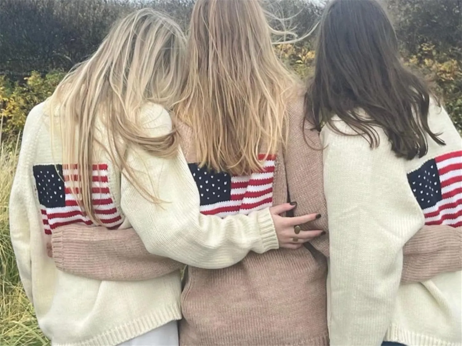 Women Y2k American Flag Pattern Sweater Solid Color Fourth of July Cardigan Patriotic Knic USA Button Front Top