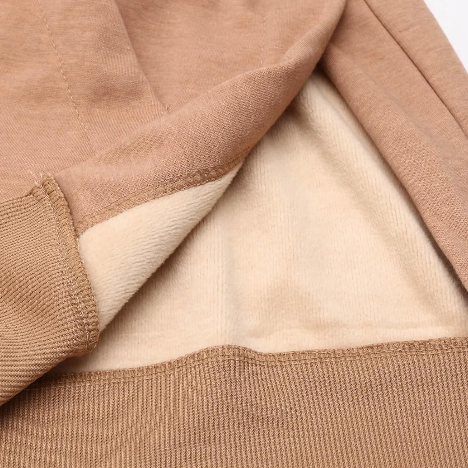 Women's Oversized Hooded Sweatshirt Casual Pullover Long Sleeve Split Hem Drawstring Hoodies Dress with Pocket