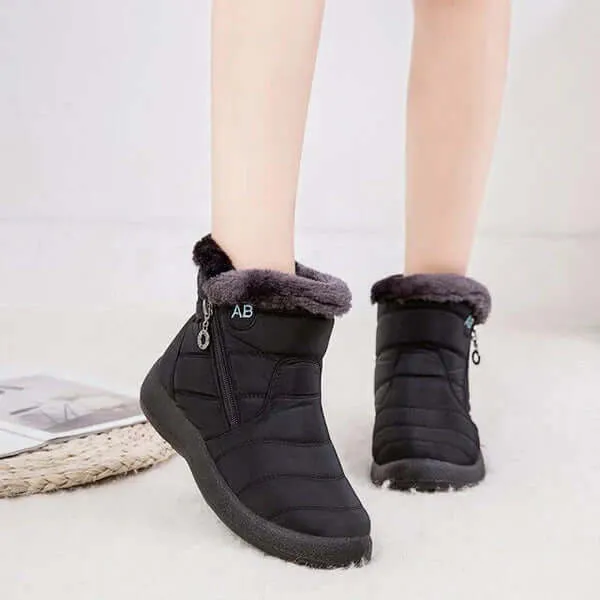 Women's Warm Fur-Trimmed Winter Snow Boots