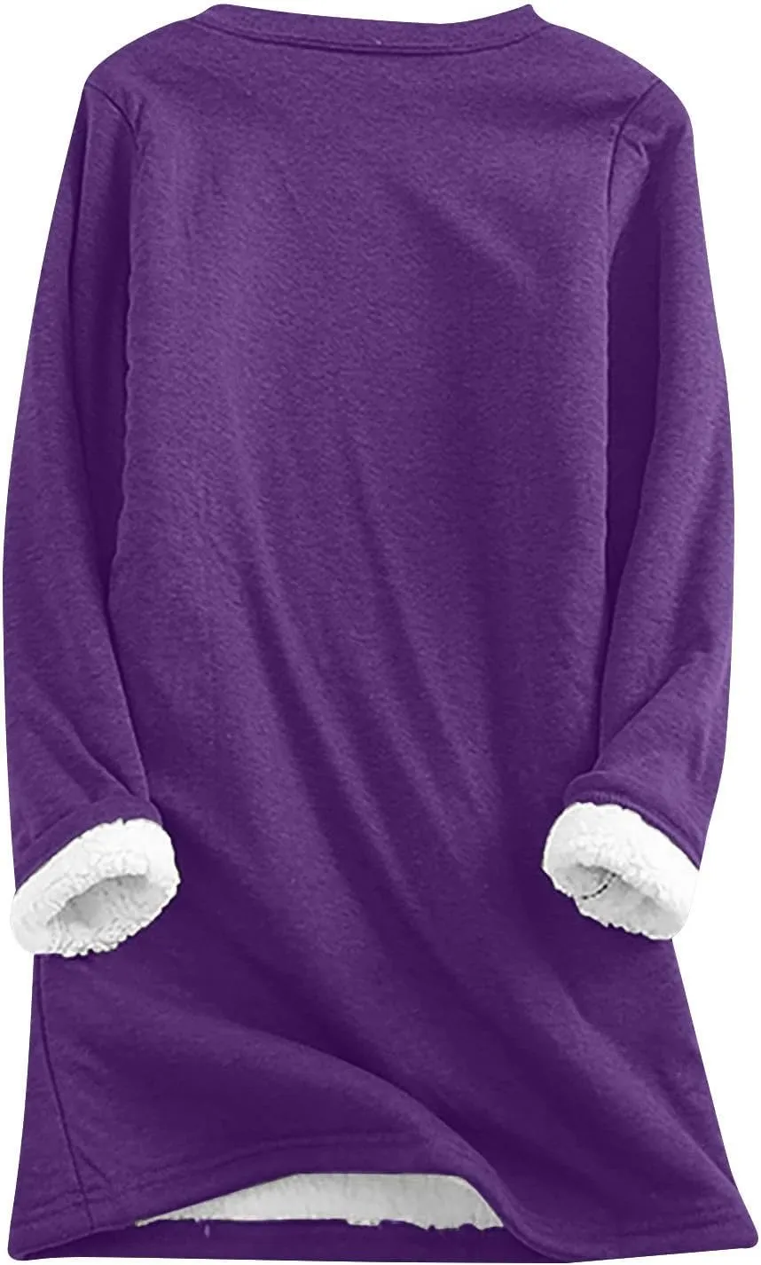 Yes I'm Still Freezing Me 24:7 Loungewear Set for Women 2pcs Sherpa Lined Sweatshirts Pants Sets Fleece Soft Pajamas