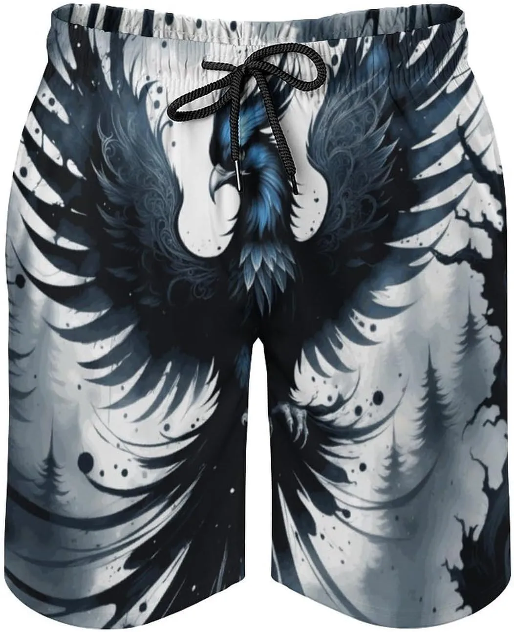 Zakqeik Lions Summer Mens Swimtrunks Workout Cool Shorts Running Pants with Pockets