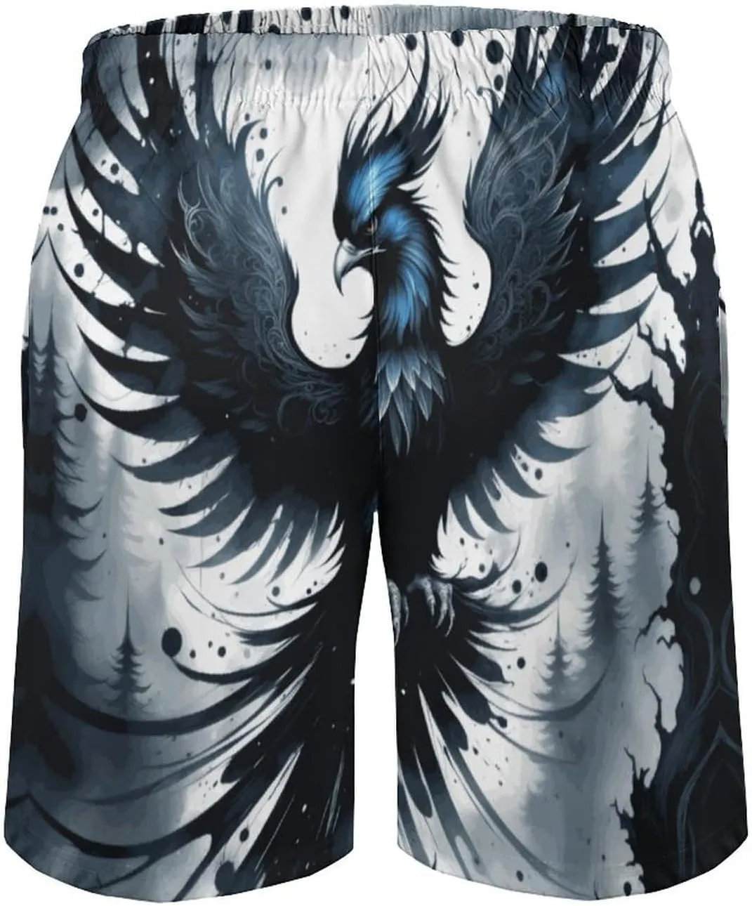 Zakqeik Lions Summer Mens Swimtrunks Workout Cool Shorts Running Pants with Pockets