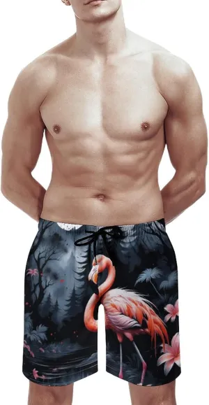 Zakqeik Lions Summer Mens Swimtrunks Workout Cool Shorts Running Pants with Pockets