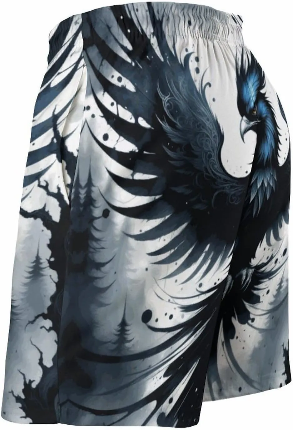 Zakqeik Lions Summer Mens Swimtrunks Workout Cool Shorts Running Pants with Pockets